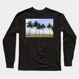 Coconut Palms, Rex Smeal Park, Port Douglas, Queensland Long Sleeve T-Shirt